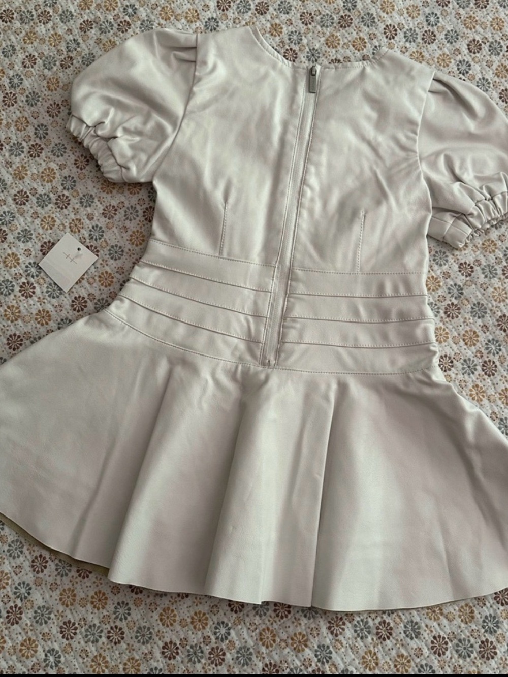 Habitual Girls Cream Puff Sleeve A-Line Dress